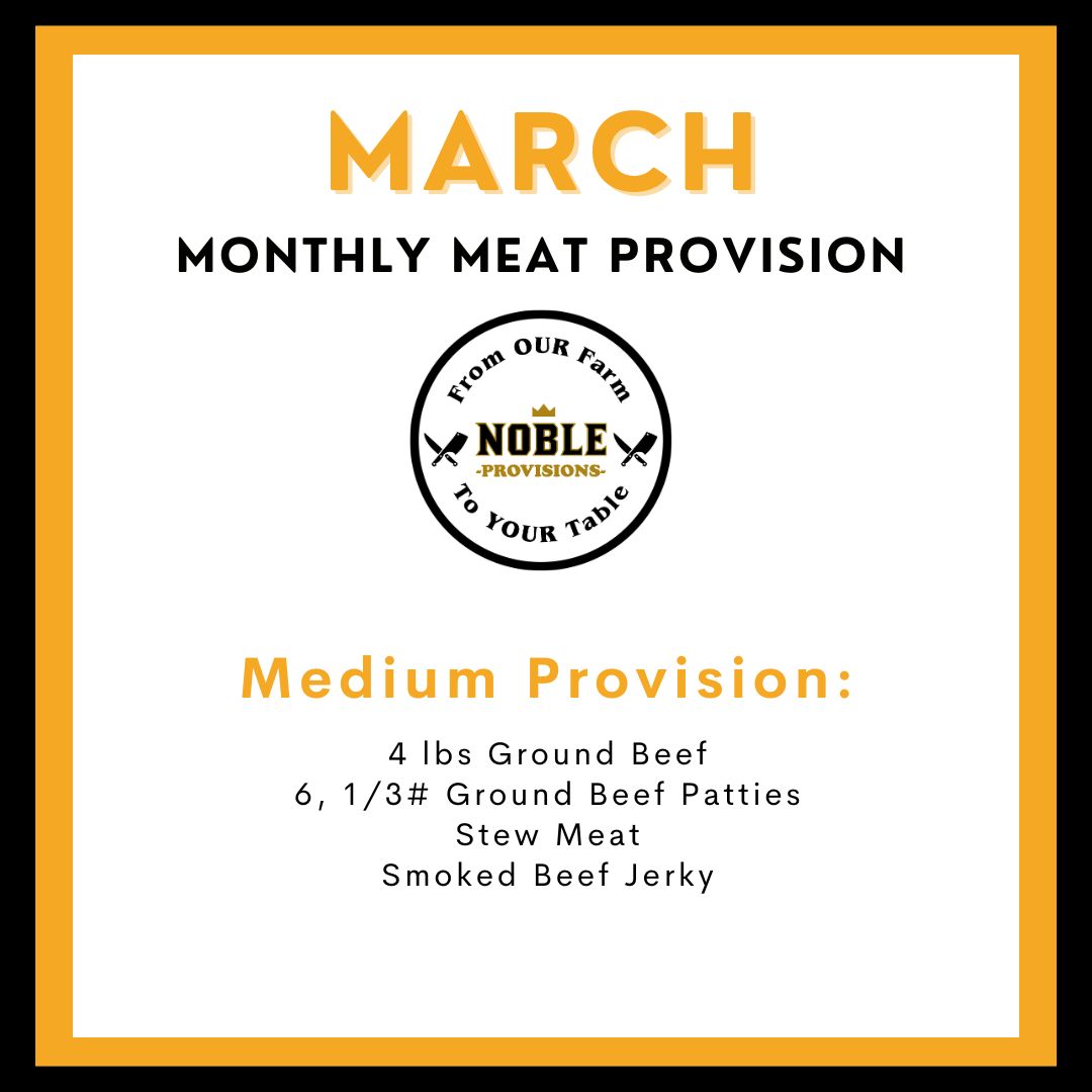 March Medium Monthly Meat Provision (MMP)