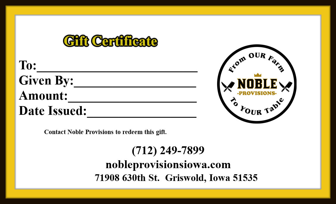 Gift Certificate