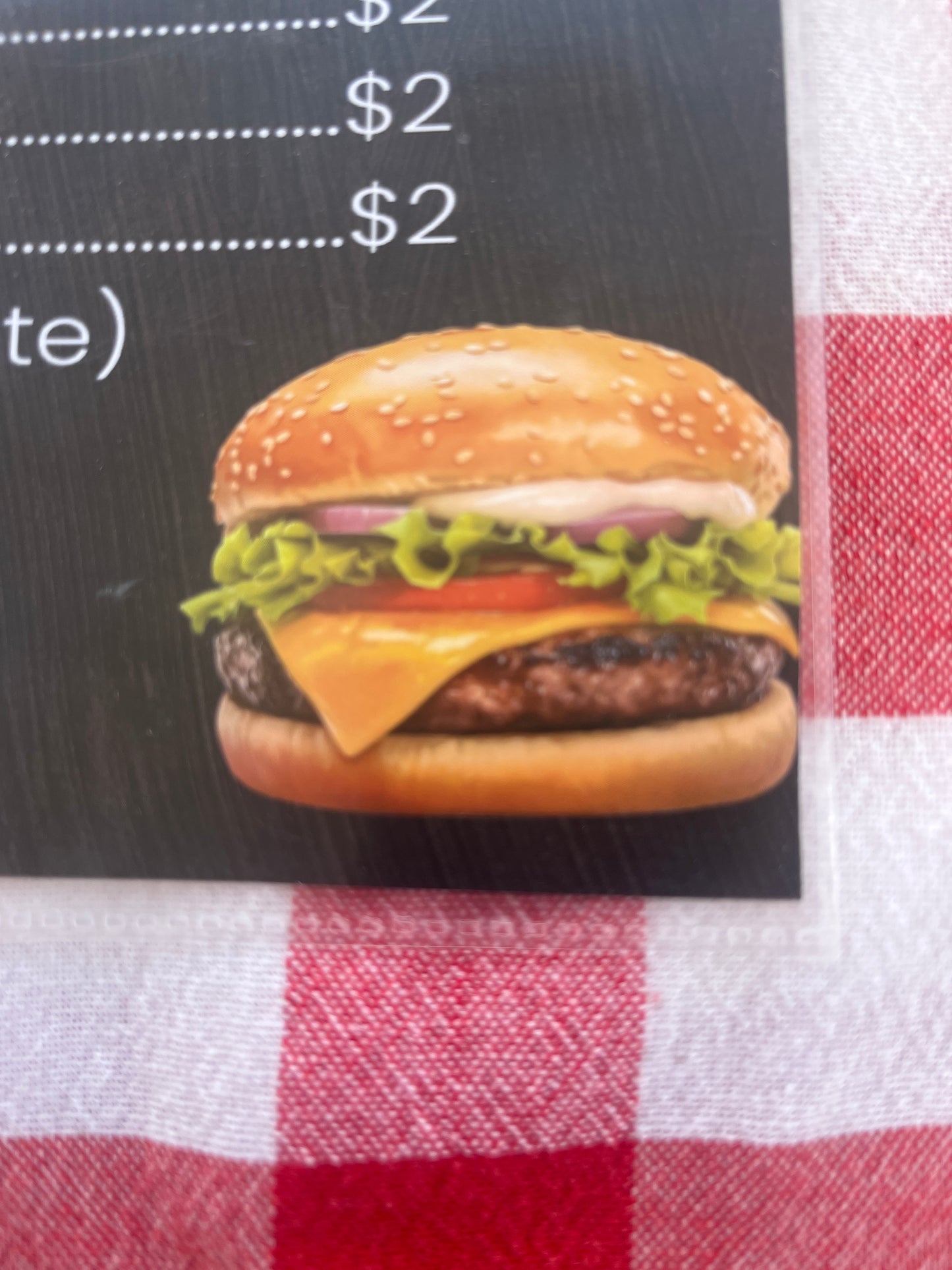 1-Cheeseburger ONLY