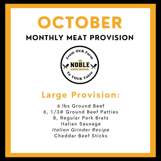 October Large Monthly Meat Provision (MMP)