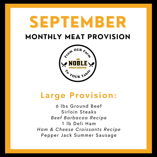 September Large Monthly Meat Provision (MMP)