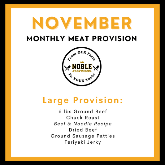 November Large Monthly Meat Provision (MMP)