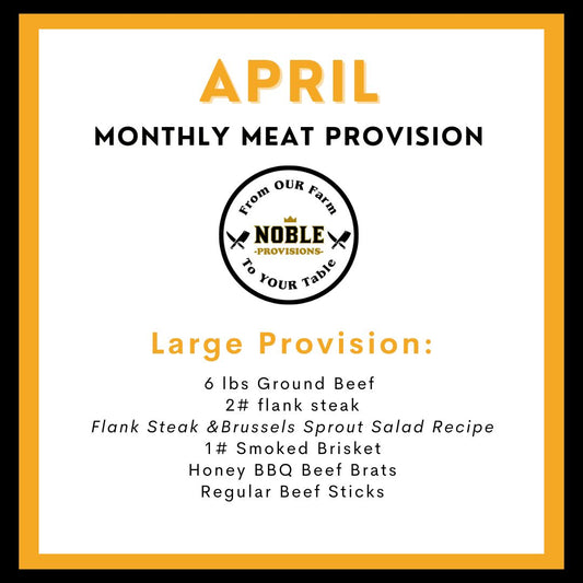 April Large Monthly Meat Provision (MMP)