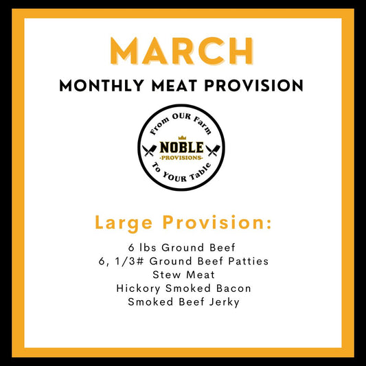 March Large Monthly Meat Provision (MMP)