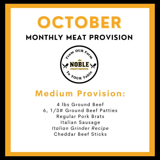 October Medium Monthly Meat Provision (MMP)