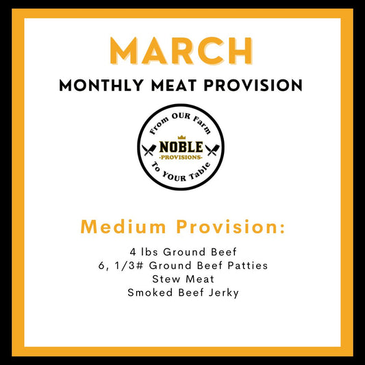 March Medium Monthly Meat Provision (MMP)