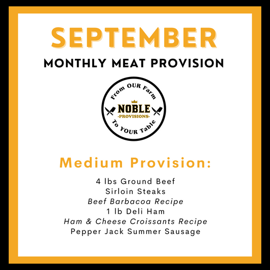 September Medium Monthly Meat Provision (MMP)
