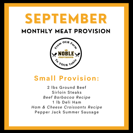 September Small Monthly Meat Provision (MMP)