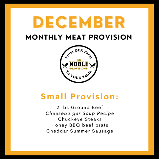 December Small Monthly Meat Provision (MMP)