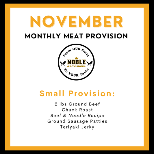 November Small Monthly Meat Provision (MMP)