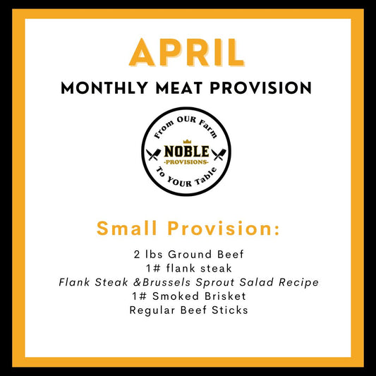 April Small Monthly Meat Provision (MMP)