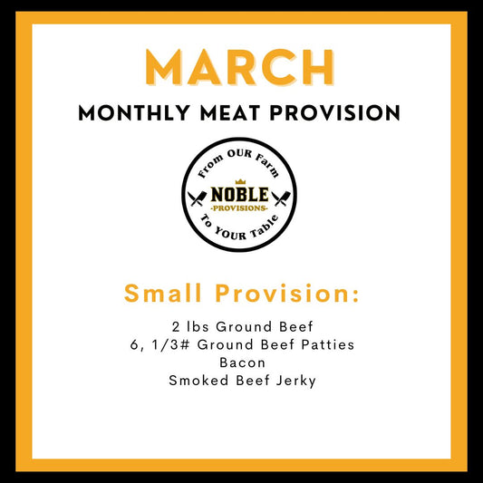 March Small Monthly Meat Provision (MMP)